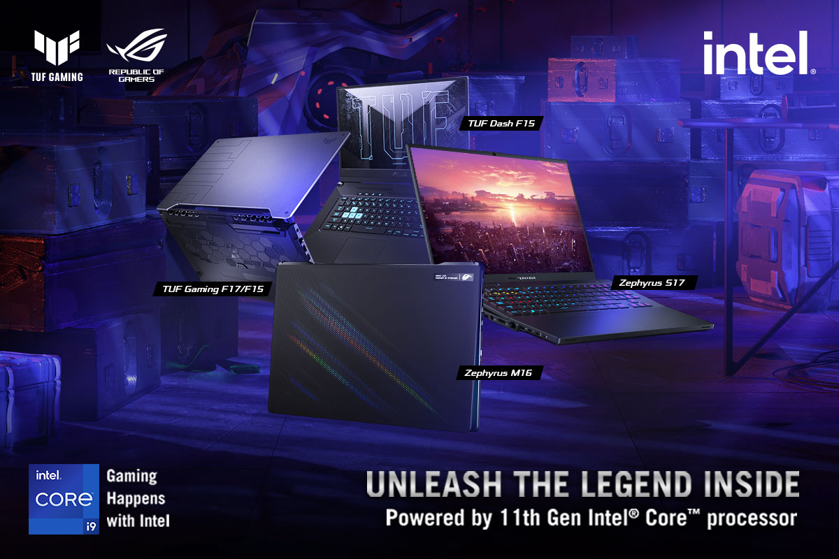 ROG Philippines Officially Announces The New ZEPHYRUS and TUF GAMING Lines Powered by Latest Intel® 11th Gen CPUs