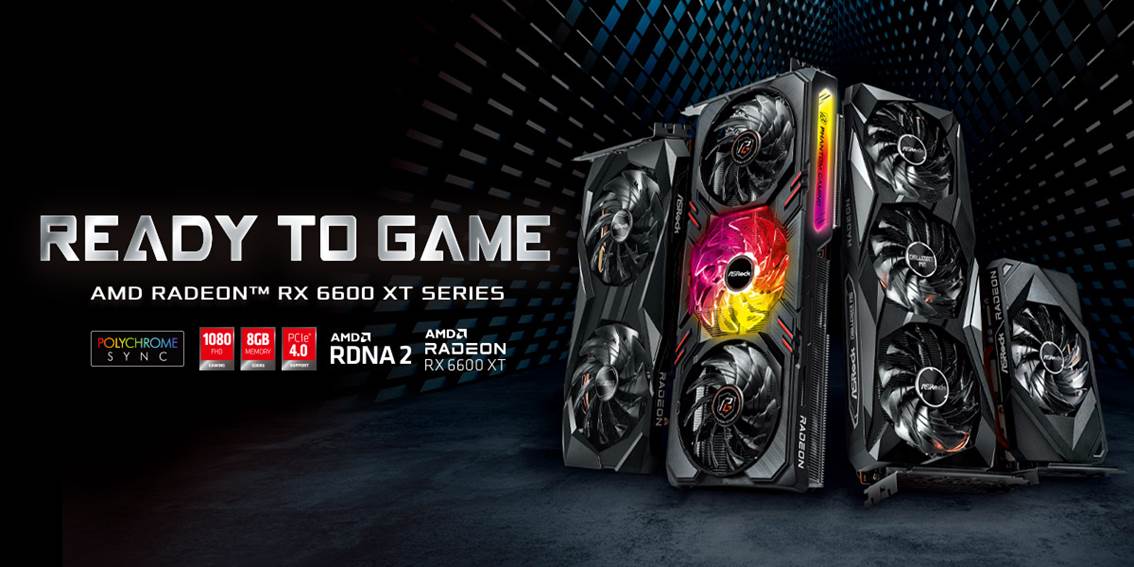 ASRock Announces AMD Radeon™ RX 6600 XT Series Graphics Cards