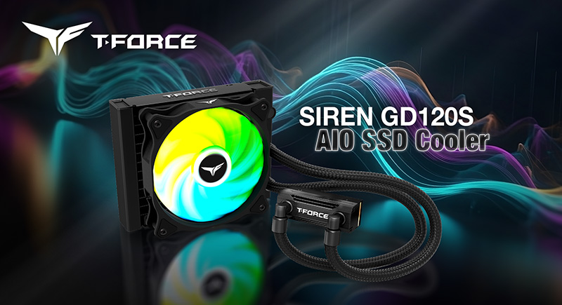 TEAMGROUP Launches T-FORCE SIREN GD120S AIO SSD Cooler – An Exceptional AIO M.2 2280 SSD Liquid Cooler