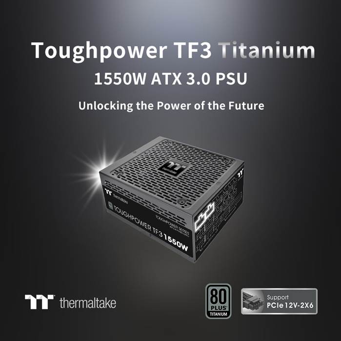 Thermaltake Unveils the Toughpower TF3 1550W Designed for Overclocking Enthusiasts