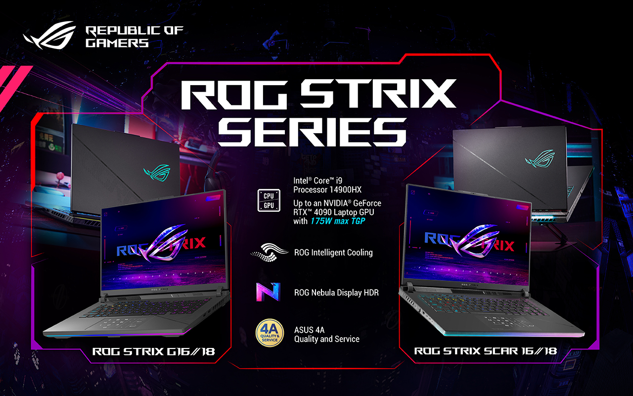 Available First in PH: Brilliant Visuals with 14th Gen Intel Powered ROG Strix Laptops