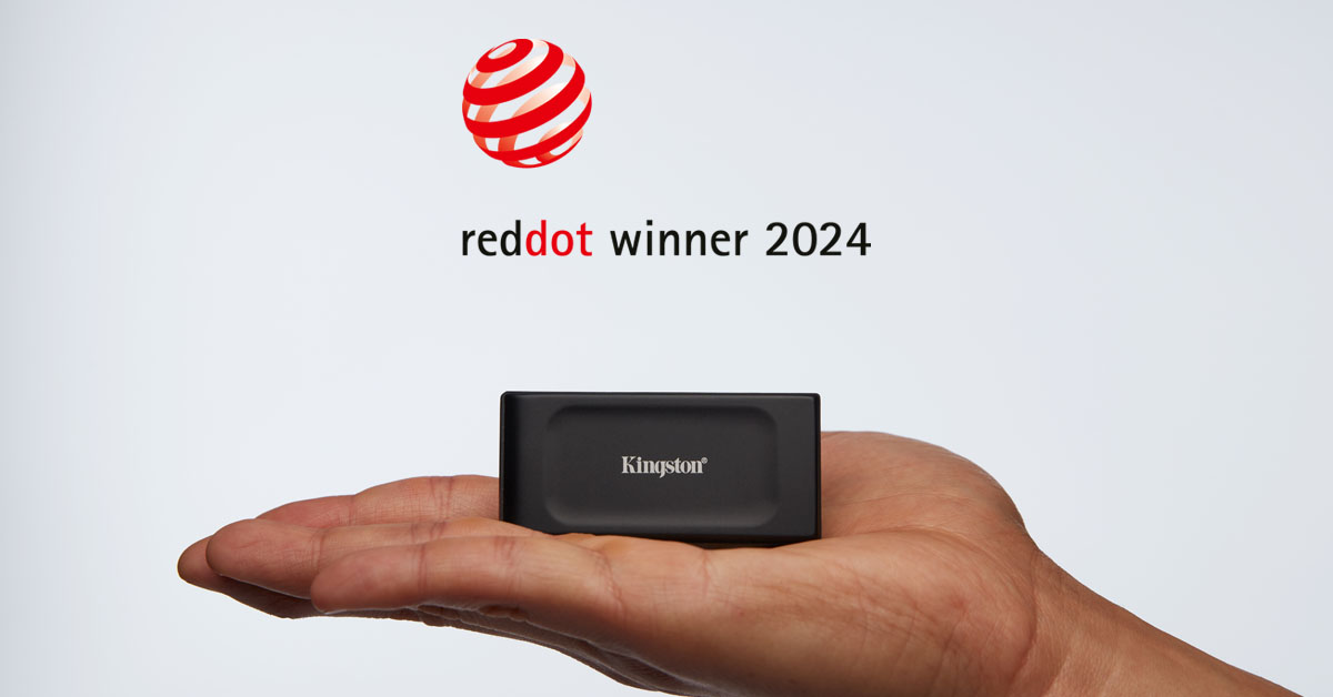 Kingston XS1000 External SSD Wins 2024 Red Dot AwardWinner of Red Dot Award: Product Design
