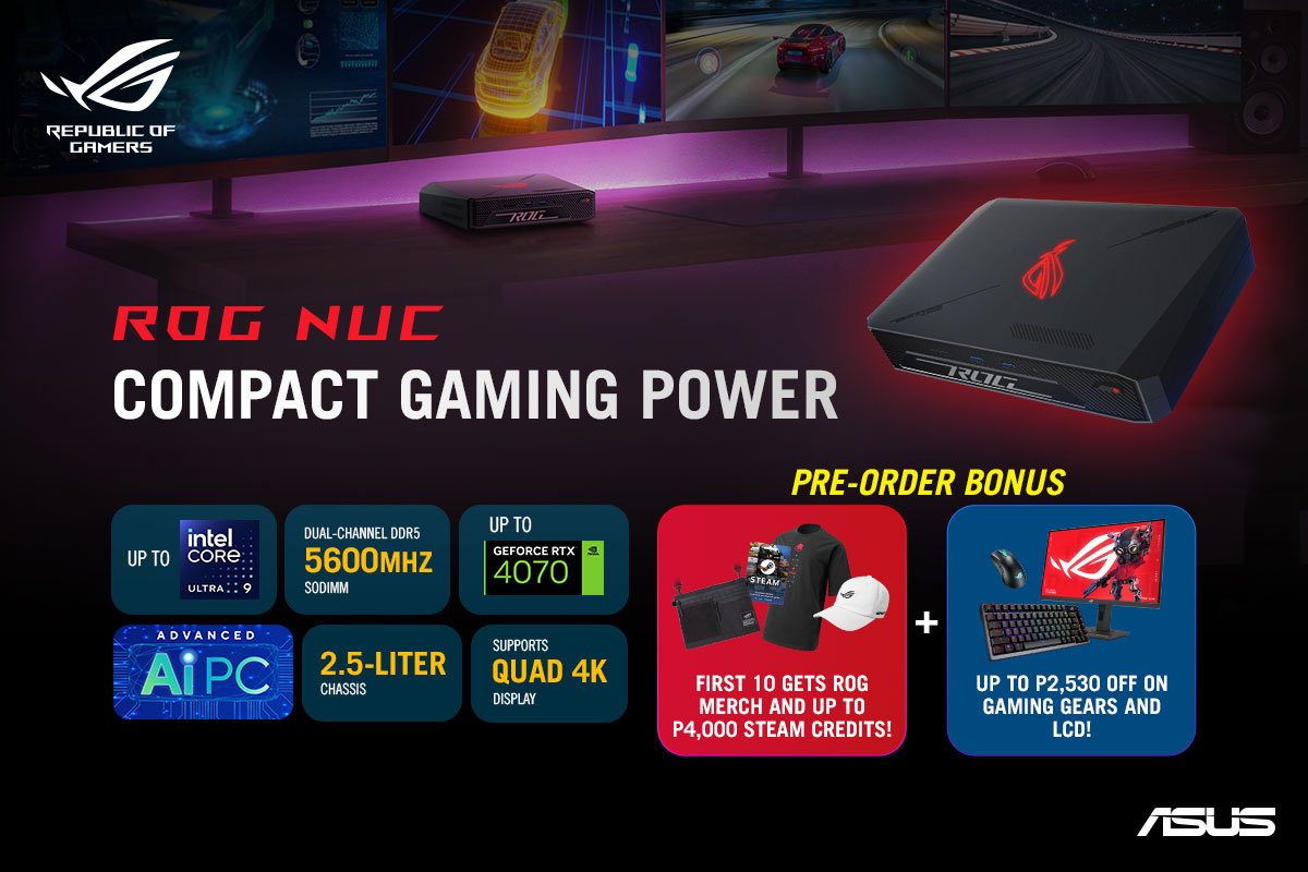 ASUS Republic of Gamers Launches First ROG NUC and pre-order promo