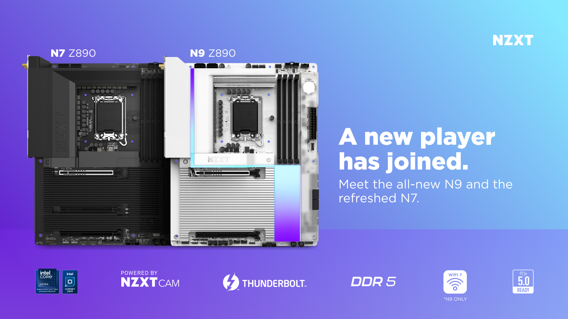 NZXT announces new N9 and N7 motherboards that boast high performance with newly designed sleek metal covers