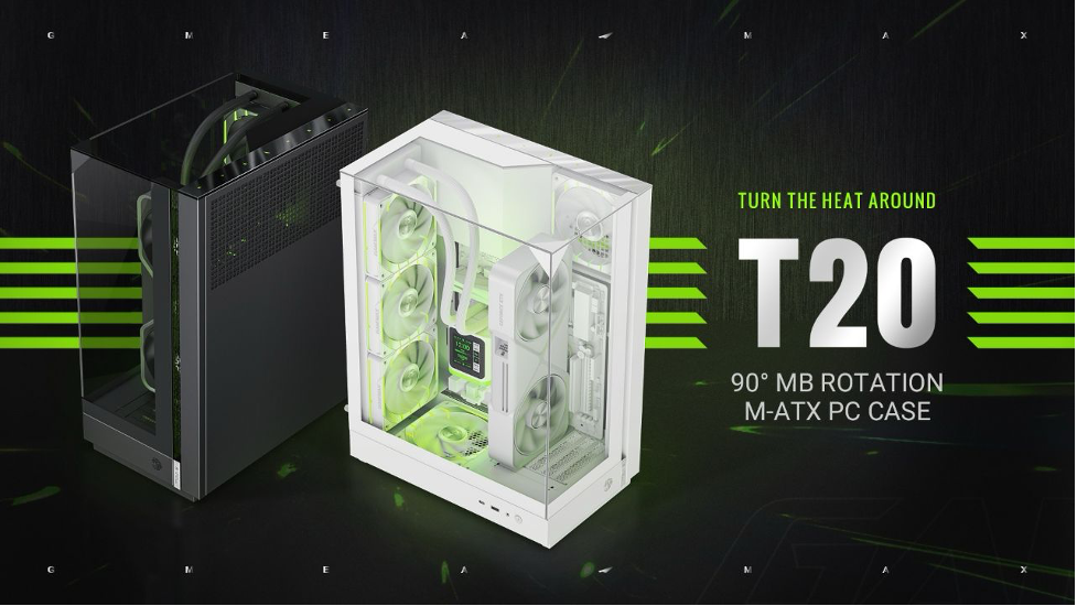 GAMEMAX Introduces T20 Wraparound Glass Gaming Chassis