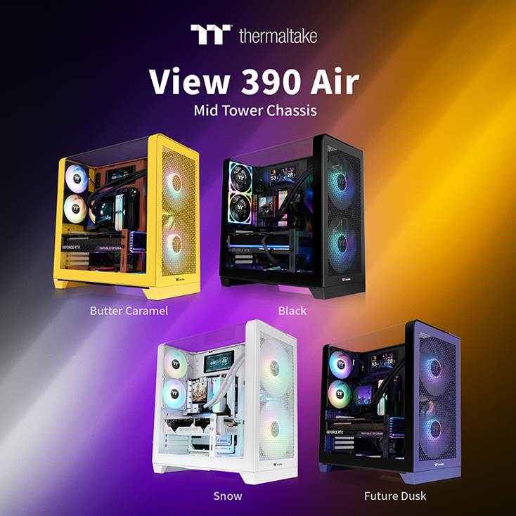 Thermaltake View 390 Air Delivers Advanced Performance with a Panoramic Twist