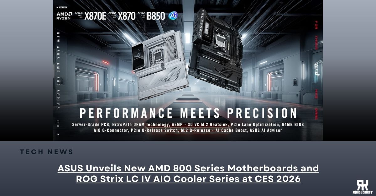 ASUS Unveils New AMD 800 Series Motherboards and ROG Strix LC IV AIO Cooler Series at CES 2026