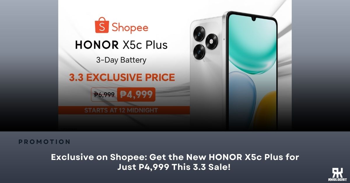 Exclusive on Shopee: Get the New HONOR X5c Plus for Just P4,999 This 3.3 Sale!