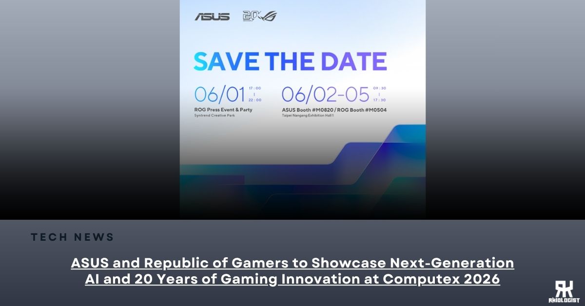 ASUS and Republic of Gamers to Showcase Next-Generation AI and 20 Years of Gaming Innovation at Computex 2026