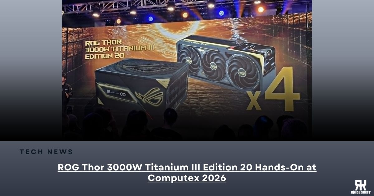 ROG Thor 3000W Titanium III Edition 20 Hands-On at Computex 2026