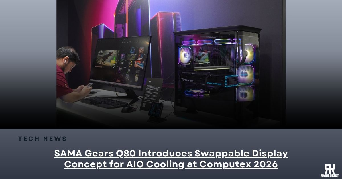 SAMA Gears Q80 Introduces Swappable Display Concept for AIO Cooling at Computex 2026