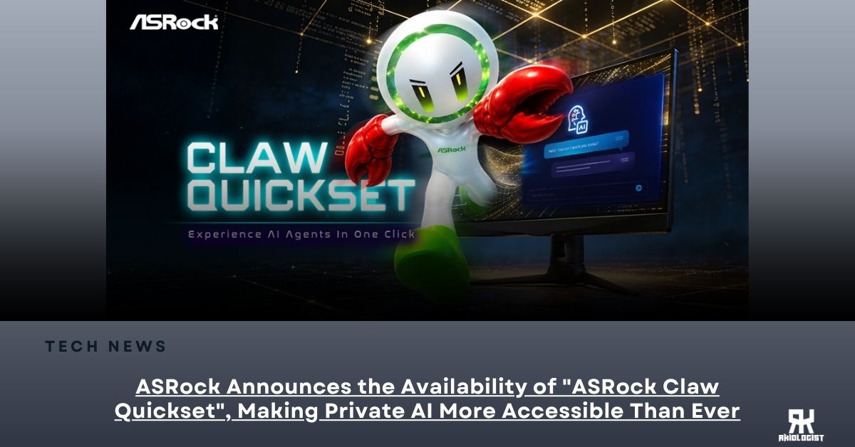 ASRock Announces the Availability of “ASRock Claw Quickset”, Making Private AI More Accessible Than Ever