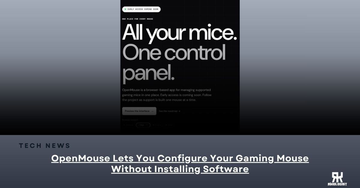 OpenMouse Lets You Configure Your Gaming Mouse Without Installing Software