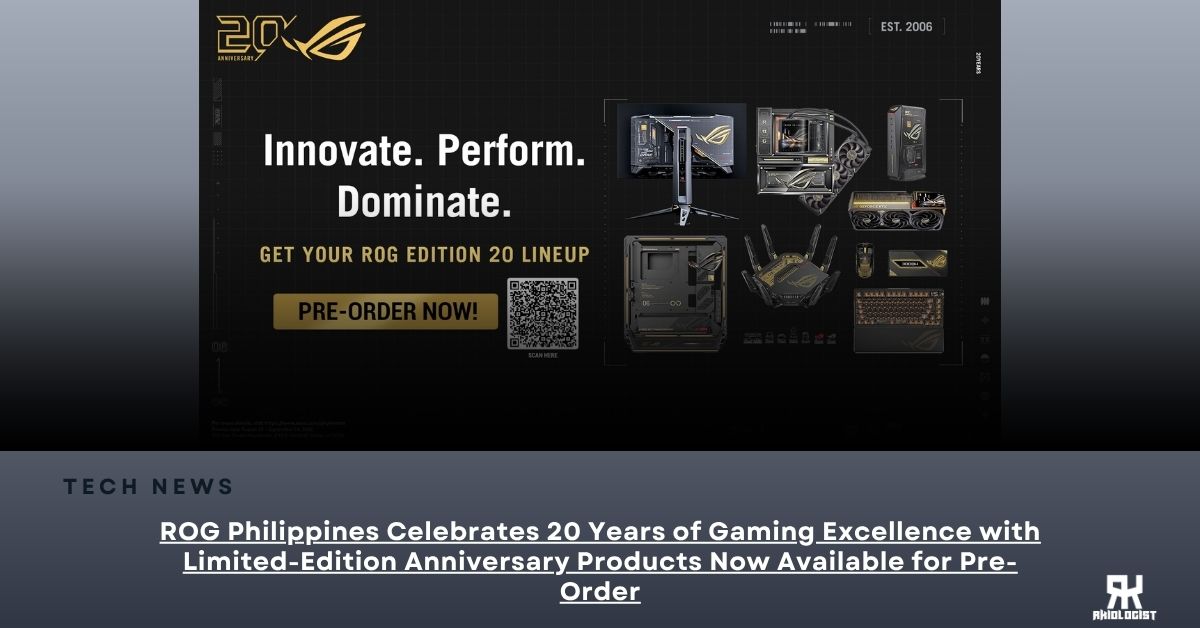 ROG Philippines Celebrates 20 Years of Gaming Excellence with Limited-Edition Anniversary Products Now Available for Pre-Order